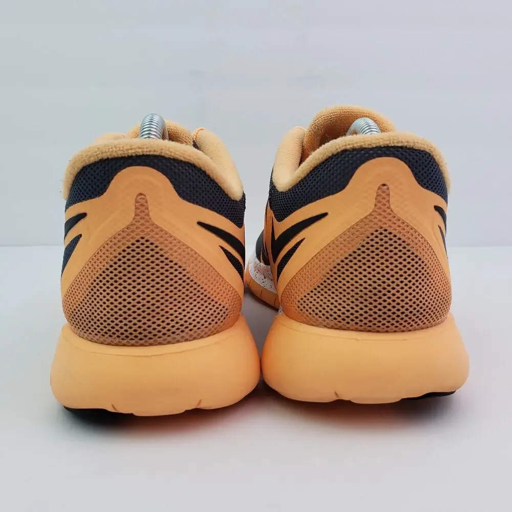 Nike ID Free 5.0 Womens Size 8 Orange Gray Running Sneaker Shoes_7